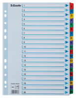 Rozřaďovač A4 kartonový Mylar s potiskem 1-20