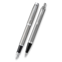 Sada plnicí pero a kuličkové pero Parker IM Essential Stainless Steel CT