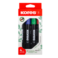 Permanentní popisovač Kores K-Marker Eco 4ks