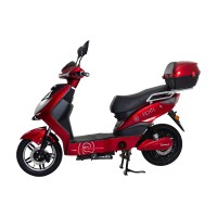 Elektroskútr RACCEWAY® E-FICHTL®, červený-lesklý s baterií 12Ah