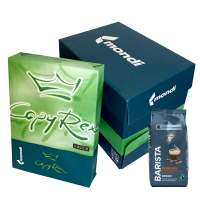 Kancelářský papír A4 80g CopyRex 240 balení + 4 balení zrnkové kávy Tchibo Barista Espresso 1kg