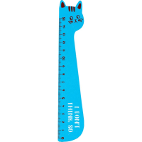 Dřevěné pravítko Kočka 15cm
