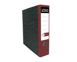 Pákový pořadač A4 80mm Caesar Office Executive mramor červený