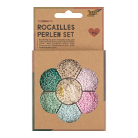 Rokajlové korálky Pastel 90g