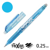 Gumovací roller Pilot FriXion Point modrý světlý