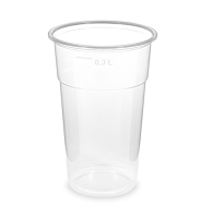 Plastový kelímek 0,3l 100ks průhledný