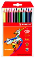 Trojhranné pastelky Stabilo Trio 12ks