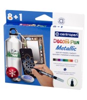 Popisovač Centropen 2737 Decor Pen metallic 9ks