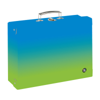 Kufřík A4 hranatý Oxy Ombre Blue-green