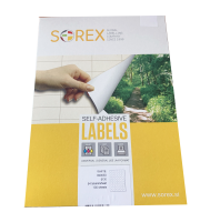 Kulaté etikety na archu A4 Sorex 30mm 4800 etiket