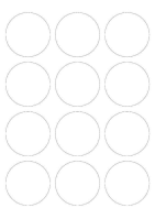Kulaté etikety na archu A4 Sorex 60mm 1200 etiket