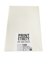 Etikety na archu A4 20mm 11700 etiket