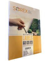 Etikety na archu A4 Sorex 56x47mm 1800 etiket