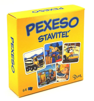 Pexeso v papírové krabičce Stavitel