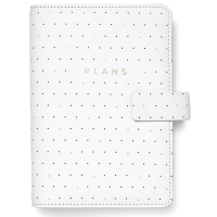 Diář Filofax A6 Botanical bílá