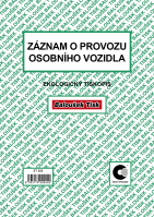 Záznam o provozu osobního vozidla A5/stazka