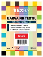 Barva na textil Texba 20g červená