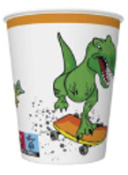 Papírové kelímky Crazy Dino 8ks