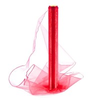 Organza 9,14m červená