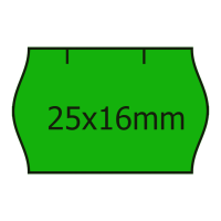 Etikety do kleští CONTACT 25x16mm 1125 etiket zelené