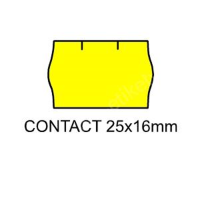 Etikety do kleští CONTACT 25x16mm 1125 etiket žluté