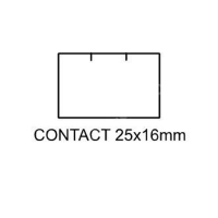 Etikety do kleští CONTACT 25x16mm 1125 etiket bílé