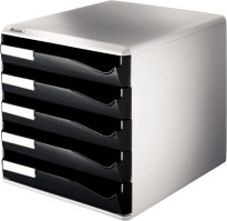 Zásuvkový box Leitz černý