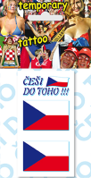 Tetovací obtisky ČR vlajky
