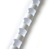 Hřbet pro kroužkovou vazbu 6mm 20ls bílý