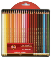 Umělecké pastelky KOH-I-NOOR 3824 Polycolor Portrait 24ks