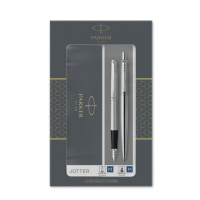 Sada plnicí pero a kuličkové pero Parker Jotter Stainless Steel CT