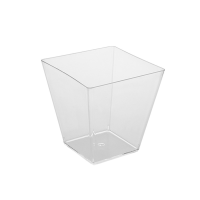 Hranatý kelímek 230ml 20ks čirý