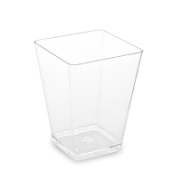 Hranatý kelímek 160ml 20ks čirý