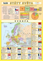Zeměpis Státy světa tabulka skládačka A5