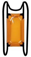Kovové saně 62 cm, oranžovo-černé