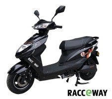 Elektroskútr RACCEWAY® CITY 21, černý+ Nosič zdarma