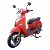 Elektroskútr RACCEWAY® JLG-E-MOTO, červený