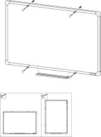 Magnetická tabule BoardOK AL modrý rám 1200x900mm