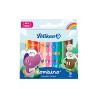 Popisovače Pelikan Combino 9ks