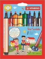 Popsiovače Stabilo trojhranné 8ks