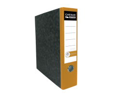 Pákový pořadač A4 80mm Caesar Office Executive mramor žlutý