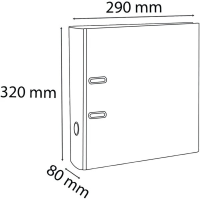 Pákový pořadač A4 80mm Exacompta PremTouch Teksto zelený