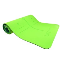 Podložka LIFEFIT® YOGA MAT LOTOS DUO, 183x58x0,6cm, zelená