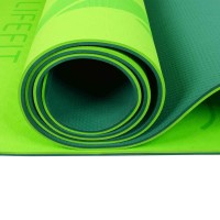Podložka LIFEFIT® YOGA MAT LOTOS DUO, 183x58x0,6cm, zelená