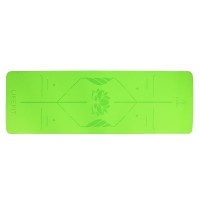 Podložka LIFEFIT® YOGA MAT LOTOS DUO, 183x58x0,6cm, zelená