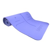 Podložka LIFEFIT® YOGA MAT LOTOS DUO, 183x58x0,6cm, modrá