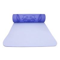 Podložka LIFEFIT® YOGA MAT LOTOS DUO, 183x58x0,6cm, modrá