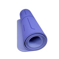 Podložka LIFEFIT® YOGA MAT LOTOS DUO, 183x58x0,6cm, modrá