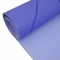 Podložka LIFEFIT® YOGA MAT LOTOS DUO, 183x58x0,6cm, modrá