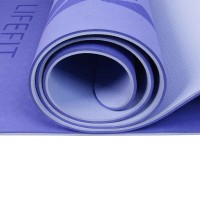 Podložka LIFEFIT® YOGA MAT LOTOS DUO, 183x58x0,6cm, modrá